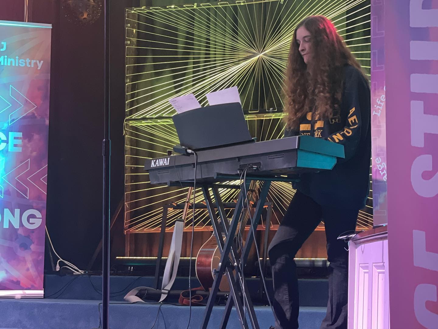 Youth worship through music